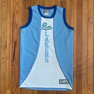 Vintage Baby Blue LA Lakers Basketball Jersey